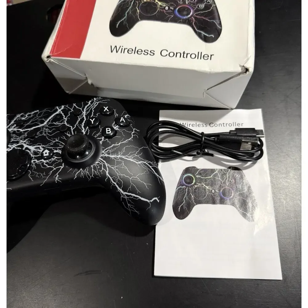 Wireless Game Controller Lightning Design Switch PC Android Type‑C Rechargeable
